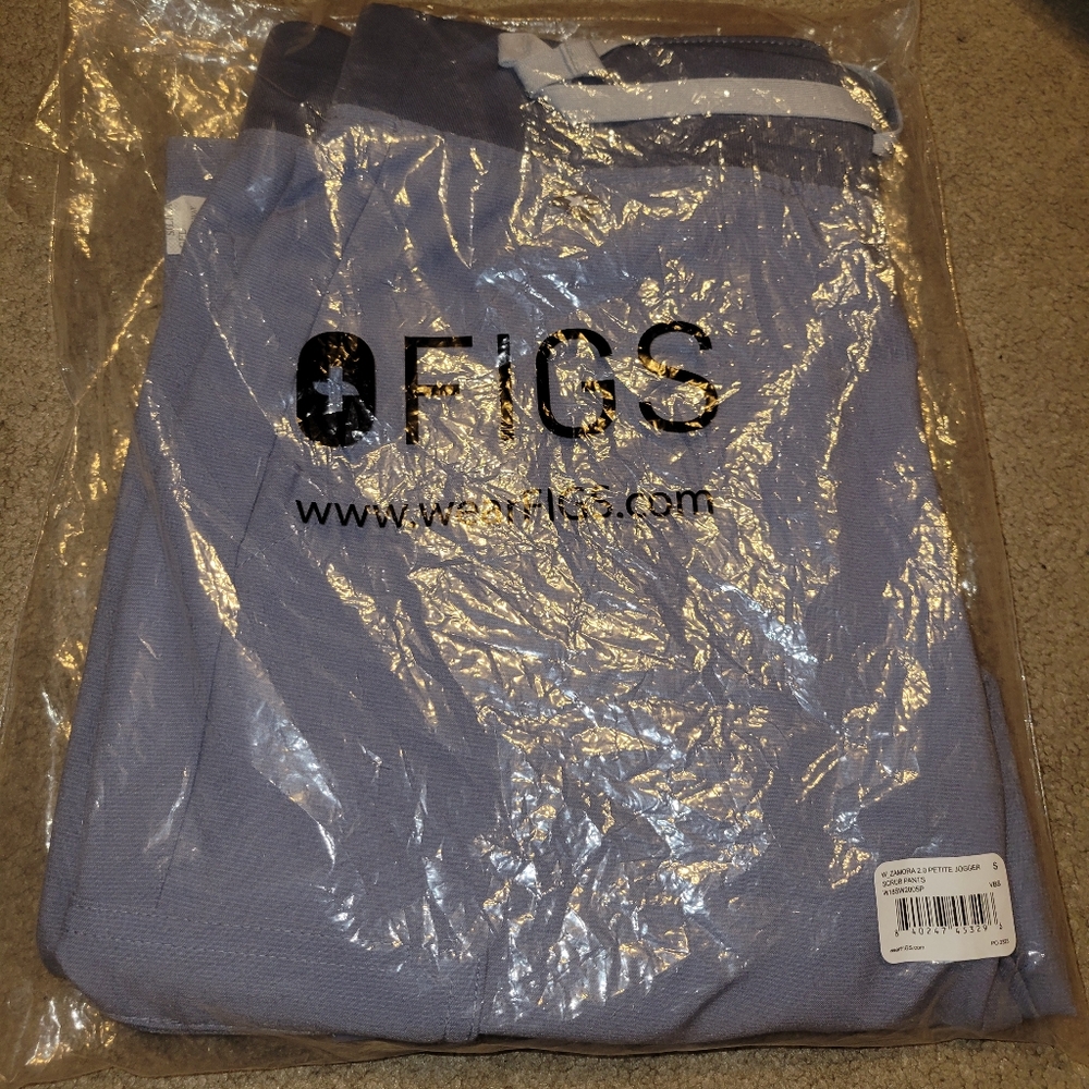 Figs Vapor Blue Space Dye Zamora Joggers Small Petite New
